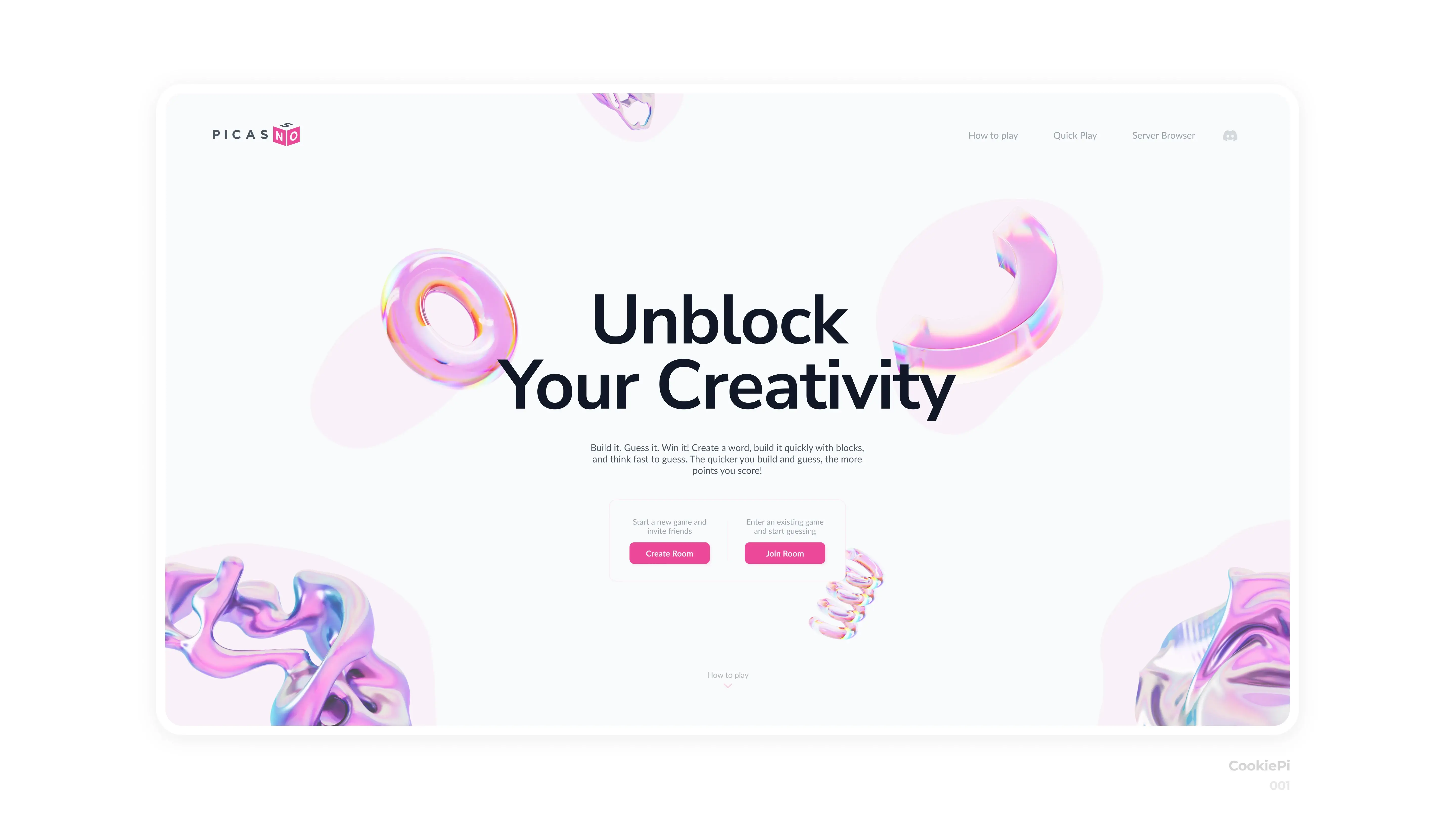 Picasno websites mockups